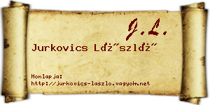 Jurkovics László névjegykártya